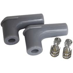 SPARK PLUG BOOTS & TERMINALS 90 DEG 2 BOOTS,TERMINALS GREY