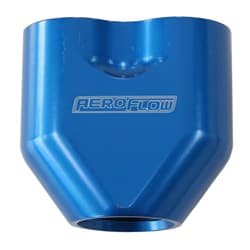 AEROFLOW -10AN TO 2x-8AN FEMALE ORB U BLOCK BLUE AF 455-10-08