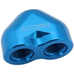 AEROFLOW -16AN TO 2 x -12AN FEMALE ORB U BLOCK BLUE