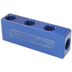 COMPACT DISTRIBUTION BLOCK 1 IN, 6 OUT ALL PORTS 1/8" NPT