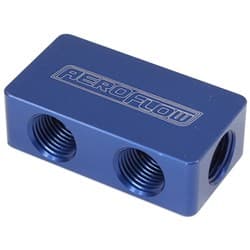 COMPACT DISTRIBUTION BLOCK 2 IN, 4 OUT ALL PORTS 1/8" NPT