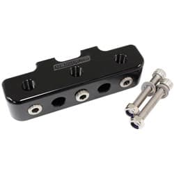 PRESSURE SENSOR BLOCK BLACK 9 x 1/8" NPT PORT MOUNT LOG