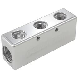 3X -6ORB 2X -8ORB DISTRIBUTIONBLOCK SILVER COMPACT STYLE