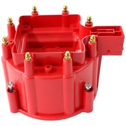 CHEV V8 HEI DISTIBUTOR CAP RED COLOUR SUITS 4010-8362