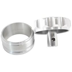 2" ALUM WELD BUNG AND CAP SILVER WITH ROLL OVER VALVE