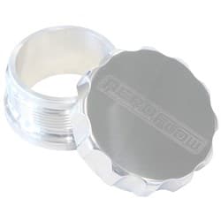 2" ALUM WELD BUNG AND CAP RAW WELD ON / POLISHED CAP