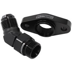 TURBO DRAIN ADAPTER -10AN 45 DEGREE 51MM HOLE CENTRES