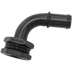 BULKHEAD 90 TURBO DRAIN 5/8 BARB OIL PAN SUMP ADAPTER