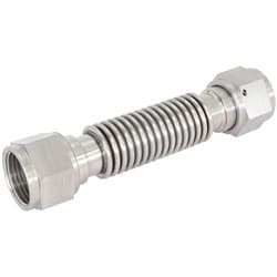 FLEXIBLE TURBO DRAIN HOSE S/S FEMALE 2 x -12AN 150MM LONG