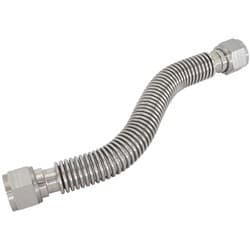 FLEXIBLE TURBO DRAIN HOSE S/S FEMALE 2 x -12AN 300MM LONG