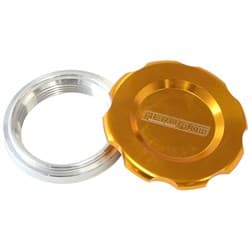 1.5" WELD BUNG AND GOLD CAP LOW PROFILE FEMALE WELD-ON