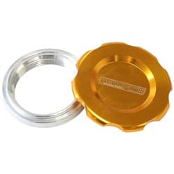 2" WELD BUNG AND GOLD CAP LOW PROFILE FEMALE WELD-ON