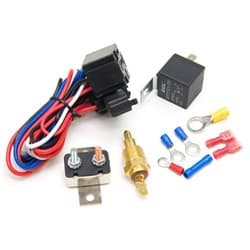 Fan Relay With Thermostat On 185F Off at 170F