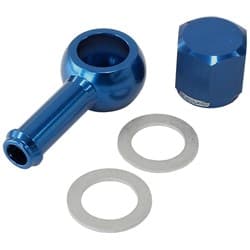 AEROFLOW / BOSCH FUEL PUMP 8mm / 5/16"BANJO & NUT KIT BLU
