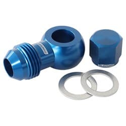 AEROFLOW / BOSCH FUEL PUMP BANJO KIT TO -8AN INC WASHERS