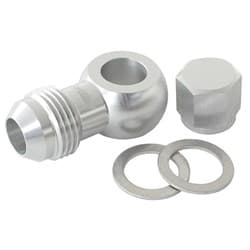 AEROFLOW / BOSCH FUEL PUMP BANJO KIT TO -8AN INC WASHERS