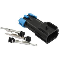 DELPHI 40mm FUEL PUMP MALE PLUG PINS WALBRO 525 450 2 PIN