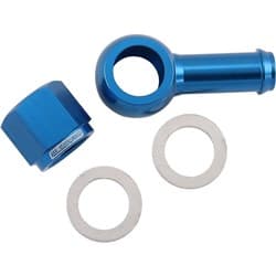 AEROFLOW / BOSCH FUEL PUMP 10mm 3/8" BANJO & NUT KIT BLUE