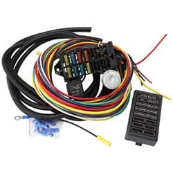 8 CIRCUIT UNIVERSAL WIRING HARNESS 8 FUSE 12V