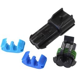 DELPHI BLOCK OFF PLUG BLANK 2 PIN FEMALE AND MALE CONNECTO