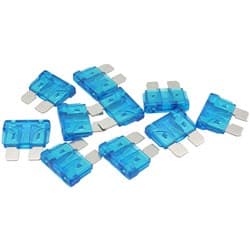 15 AMP STANDARD BLADE FUSE BLUE COLOUR 10 PACK