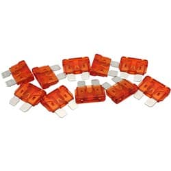 40 AMP STANDARD BLADE FUSE ORANGE COLOUR 10 PACK