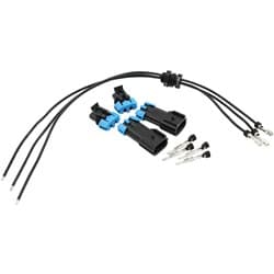 3 WIRE ELECTRICAL TERMINAL BLACK BULKHEAD SINGLE NEGATIVE