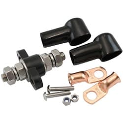 SINGLE ELECTRICAL BULKHEAD M10POST NEGATIVE STUD BLK TERMINA