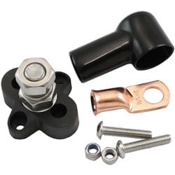 SINGLE POST M10 ELECTRICAL BLKDISTRIBUTION BLOCK NEG STUD