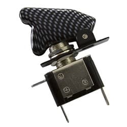 CARBON FIBRE LED MISSILE SWITCH LED ACTIVATED WHEN ON