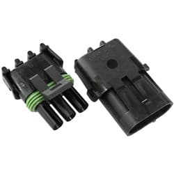 WEATHERPACK 3 PIN CONNECTOR MALE/FEMALE, PINS & SEALS