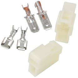 2 PIN ELECTRICAL CONNECTOR AUTOMOTIVE SPADE STYLE