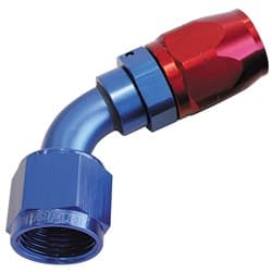 ALLOY 60 DEG HOSE END -16AN BLUE CUTTER STYLE FULL SWIVEL