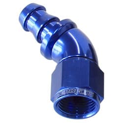 -6AN 45 DEG FULL FLOW PUSH LOCBLUE FULL FLOW PUSH LOCK