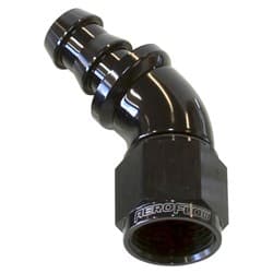 -8AN 45 DEG FULL FLOW PUSH LOCBLACK FULL FLOW PUSH LOCK