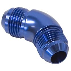 -4AN 45 DEG MALE FLARE UNION BLUE FULL FLOW NO RESTRICTION