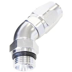 MALE HOSE END -16ORB to 12HOSEFULL FLOW BILLET 45 DEG