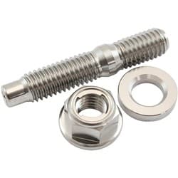 M8 TITANIUM STUD LOCKING HEX NUT KIT M8X1.25mm HEADER BOLT