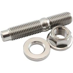 M10 TITANIUM STUD LOCKING HEX NUT KIT M10X1.25mm HEADER BOLT