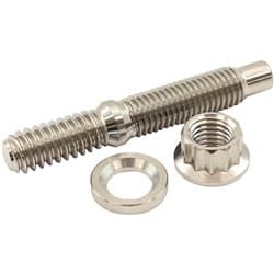 1/4" TITANIUM STUD WASHER NUT KIT 1/4-24 NUT 1/4-20 BOLT HEADER Aeroflow - AF 55-3000