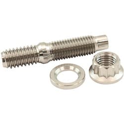 5/16" TITANIUM STUD WASHER NUTKIT 5/16-24 NUT 5/16-18 BOLT HEADER Aeroflow - AF 55-3003