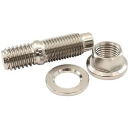 7/16" TITANIUM STUD WASHER HEXNUT KIT 7/16-20 NUT 7/16-14 BOHEADER Aeroflow - AF 55-3008