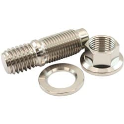 1/2" TITANIUM STUD WASHER HEX NUT KIT 1/2-20 NUT 1/2-13 BOLTHEADER Aeroflow - AF 55-3009