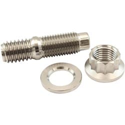 7/16" TITANIUM STUD WASHER NUTKIT 7/16-20 NUT 7/16-14 BOLT HEADER Aeroflow - AF 55-3010