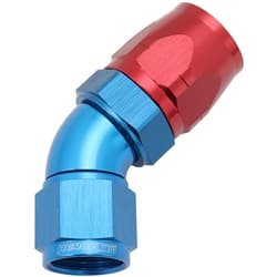 STEPPED 45 DEG HOSEEND -12 HOSTO -10AN EXPANDER HOSE END BLU
