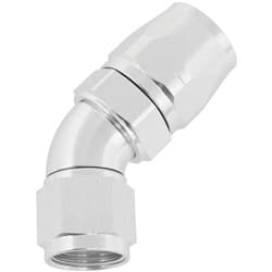 STEPPED 45 DEG HOSEEND -12 HOSTO -10AN EXPANDER HOSE END SIL