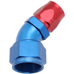STEPPED 45 DEG HOSEEND -12 HOSTO -16AN REDUCER HOSE END BLUE