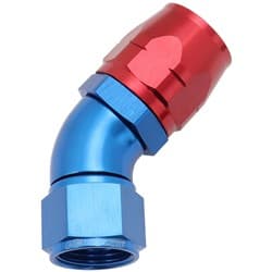 STEPPED 45 DEG HOSEEND -16 HOSTO -12AN EXPANDER HOSE END BLU