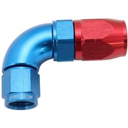 STEPPED 90 DEG HOSEEND -8 HOSETO -6AN EXPANDER HOSE END BLU