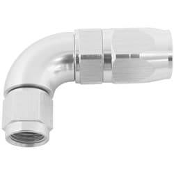 STEPPED 90 DEG HOSEEND -8 HOSETO -6AN EXPANDER HOSE END SIL